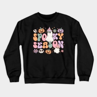 Retro Halloween Spooky Season Crewneck Sweatshirt